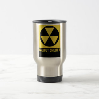 Mug De Voyage Signe d'abri contre les retombées radioactives