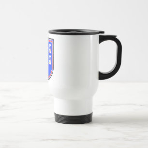 Mug De Voyage Signe Saxon Rouge Bleu