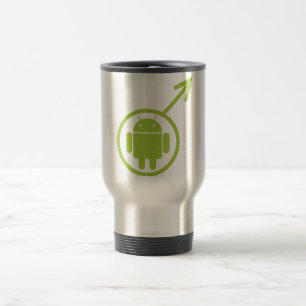 Mug De Voyage (Signe/symbole) Bugdroid androïde masculin
