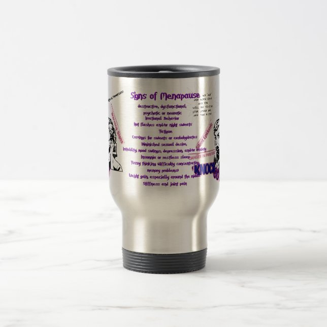 Mug De Voyage Signes de ménopause (Centre)