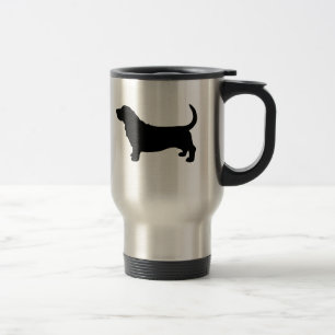 Mug De Voyage Silhouette de Basset Hound