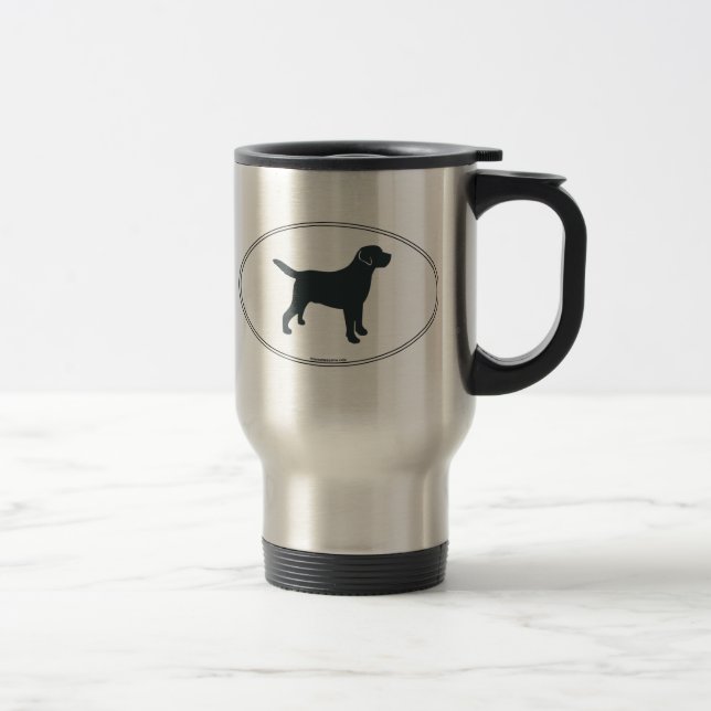 Mug De Voyage Silhouette de labrador retriever (Droit)