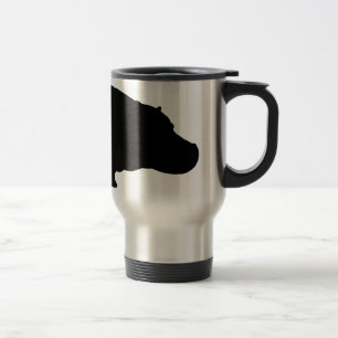 Mug De Voyage Silhouette d'hippopotame