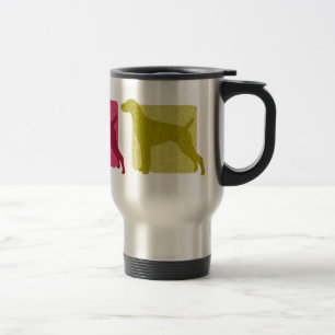 Mug De Voyage Silhouettes allemandes colorées d'indicateur aux