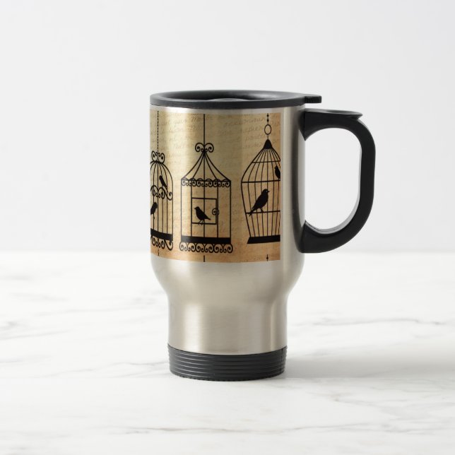 Mug De Voyage Silhouettes de cage (Droit)