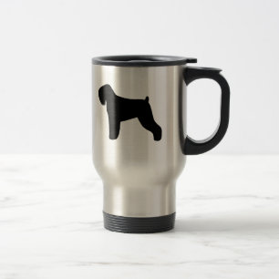 Mug De Voyage Silhouettes de Terrier Noir Russe