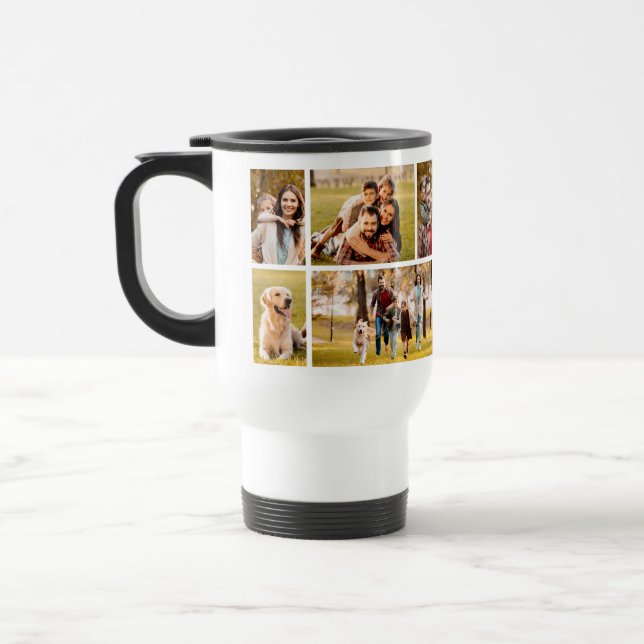 Mug De Voyage Simple 10 photo Collage blanc (Gauche)