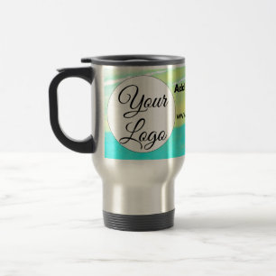Mug De Voyage simple et minimal ajouter votre logo/design BLUE Y