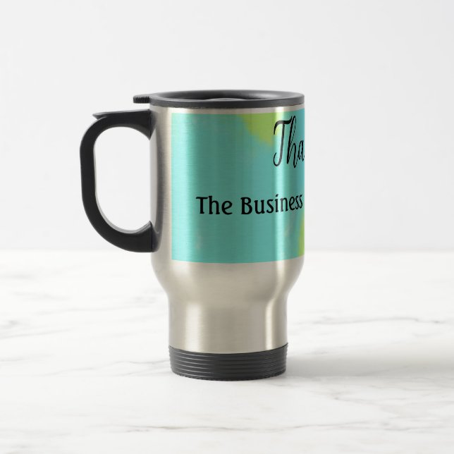 Mug De Voyage Simple merci ajouter des détails sur le nom de l'e (Gauche)