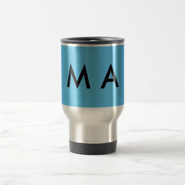 Mug De Voyage Simple monogram add your name letter man minimal t (Centre)
