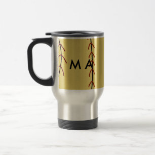 Mug De Voyage Simple monogramme ajouter votre nom lettre man min