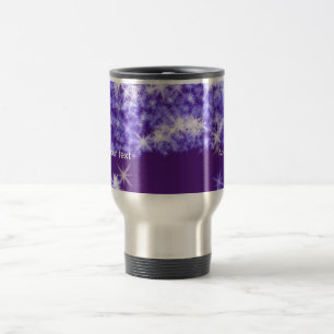 Mug De Voyage Simple pailleté violet scintillement étoiles ajout