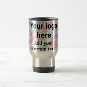 Mug De Voyage Simple rouge pi aquarelle ajoutez votre logo texte