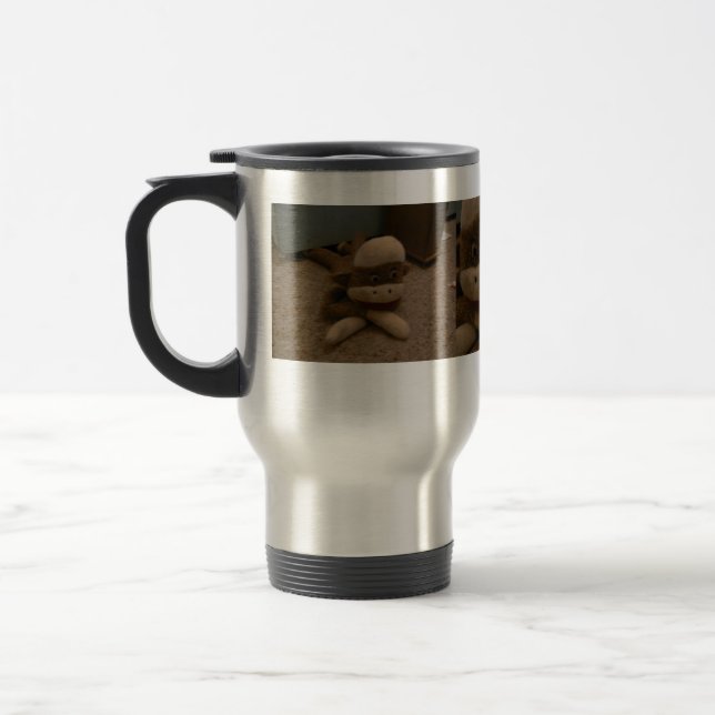 MUG DE VOYAGE SINGE DE CHAUSSETTE (Gauche)