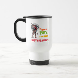 Mug De Voyage Sistersaurus Équipe de dinosaures sœurs appariées