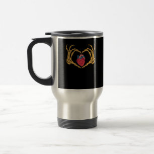 Mug De Voyage Skeleton Anatomie du coeur de la main Cardiac Cvic