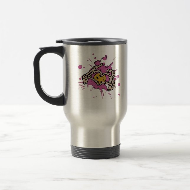 Mug De Voyage Skeleton Hand Heart Show Classic (Gauche)