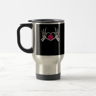 Mug De Voyage Skeleton Mains Coeur Signer Drôle Pickle Valentine