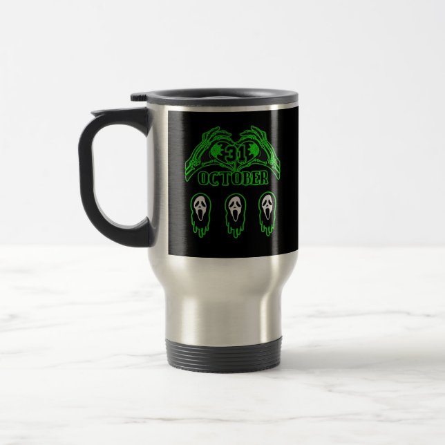 Mug De Voyage Skeleton Mains Design classique (Gauche)