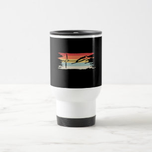 Mug De Voyage Ski de saut Retro