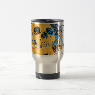 Mug De Voyage skullz. vers le haut flèches tordues.