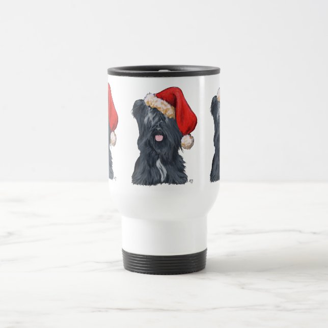 Mug de voyage Skye Terrier Père Noël (Centre)