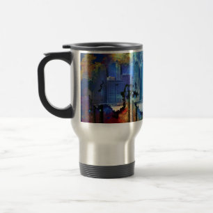 Mug De Voyage SlipperyJoe NYC graffiti lune entourée de tourbill