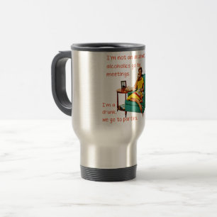 Mug De Voyage SlipperyJoe socialiser la fête de la boisson vinta