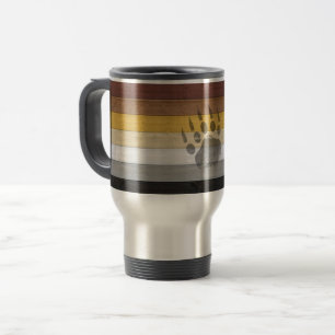 Mug De Voyage SlipperyJoe's Bear Pride drapeau de la texture du 