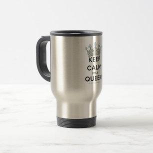 Mug De Voyage SlipperyJoe's Keep Calm Queen couronne joyaux a
