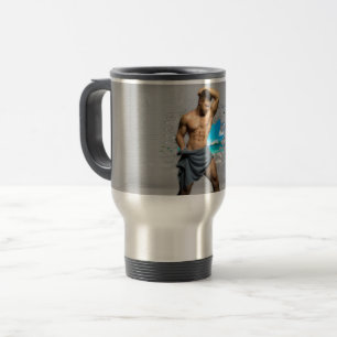 Mug De Voyage SlipperyJoe's Man serviette brisée mur de brique b