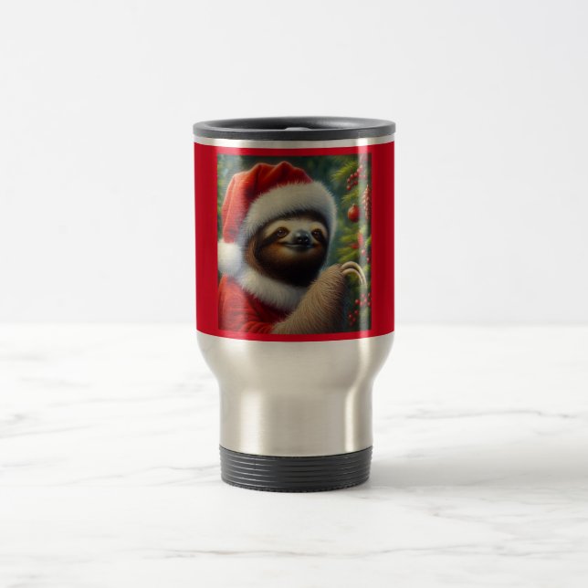 Mug De Voyage Sloth Santa Claus (Centre)