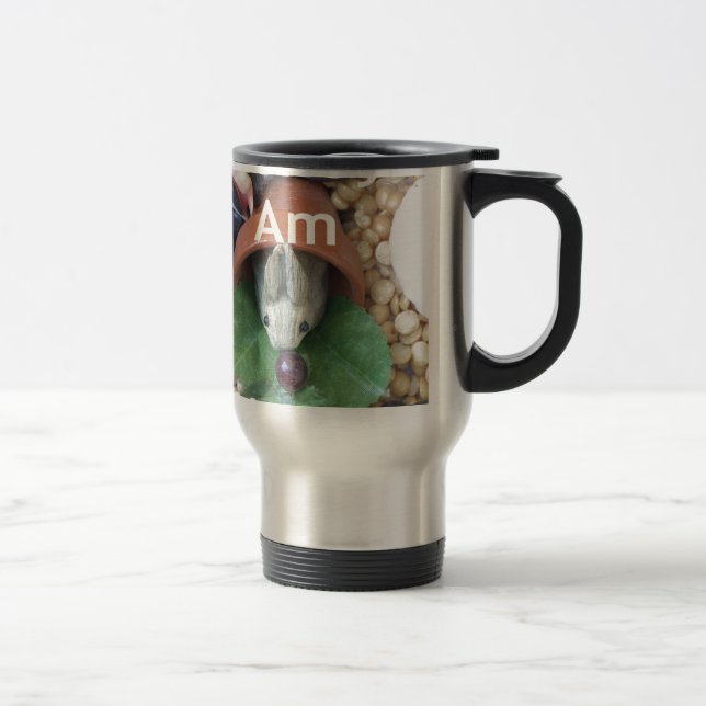 Mug De Voyage Snacking de lapin mignon (Droit)