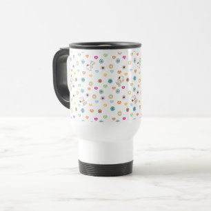 Mug De Voyage Snoopy Colorful Hearts Motif