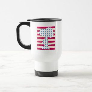 Mug De Voyage Snoopy Vintage Stars & Stripes