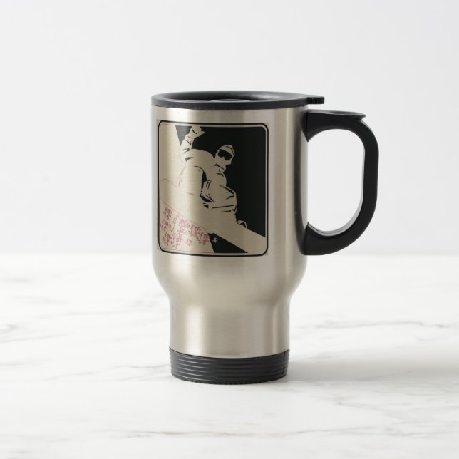 Mug De Voyage Snowboard/Pop Art (Droit)