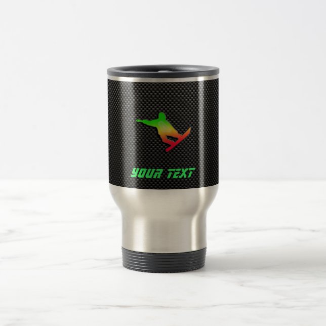 Mug De Voyage Snowboarding lisse (Centre)