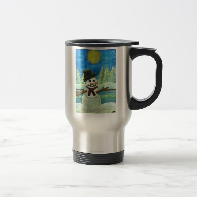 Mug De Voyage Snowman baisé au soleil (Droit)