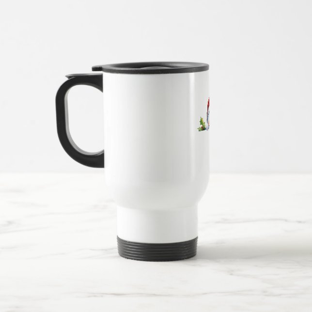 Mug De Voyage Snowman joyeux de Noël (Gauche)