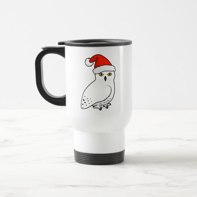 Mug De Voyage Snowy Owl Père Noël (Gauche)