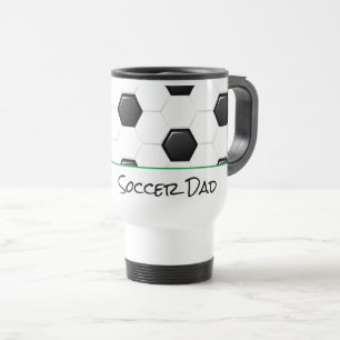 Mug De Voyage Soccer Papa Sports Équipe Fan Club Ball But Field