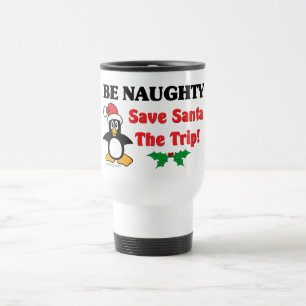 Mug De Voyage Sois Naughty ! Sauvez Père Noël Le Voyage !