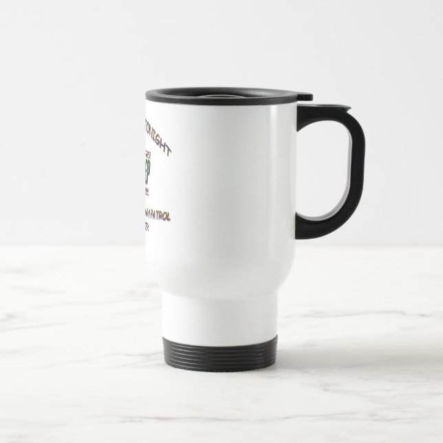 MUG DE VOYAGE SOMMEIL AVEC UNE PATROUILLE DE ROUTE (Droite)