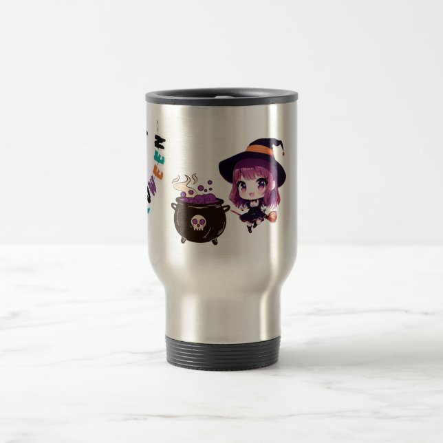 Mug De Voyage Sorcière/Halloween/Automne  (Centre)