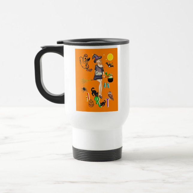 Mug De Voyage Sorcière Un Art (Gauche)