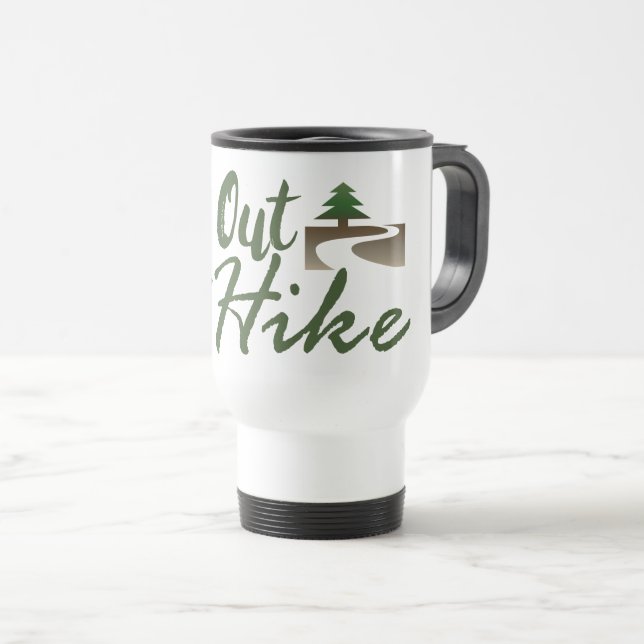 Mug De Voyage Sortez Et Randonnez (Devant droit)