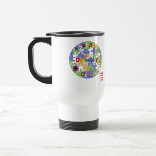 Mug De Voyage Soutenir la diversité communautaire II Musique de  (Gauche)