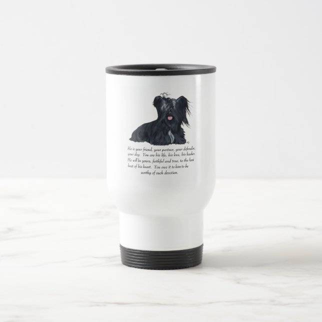 Mug de voyage souvenir Skye Terrier MÂLE (Centre)
