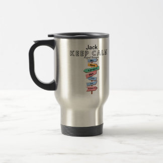 Mug De Voyage Soyez calme, nous avons un plan de projet pour cel