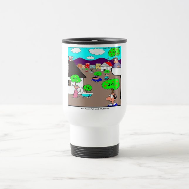 Mug De Voyage Soyez Féconds & Multipliez Drôle (Centre)
